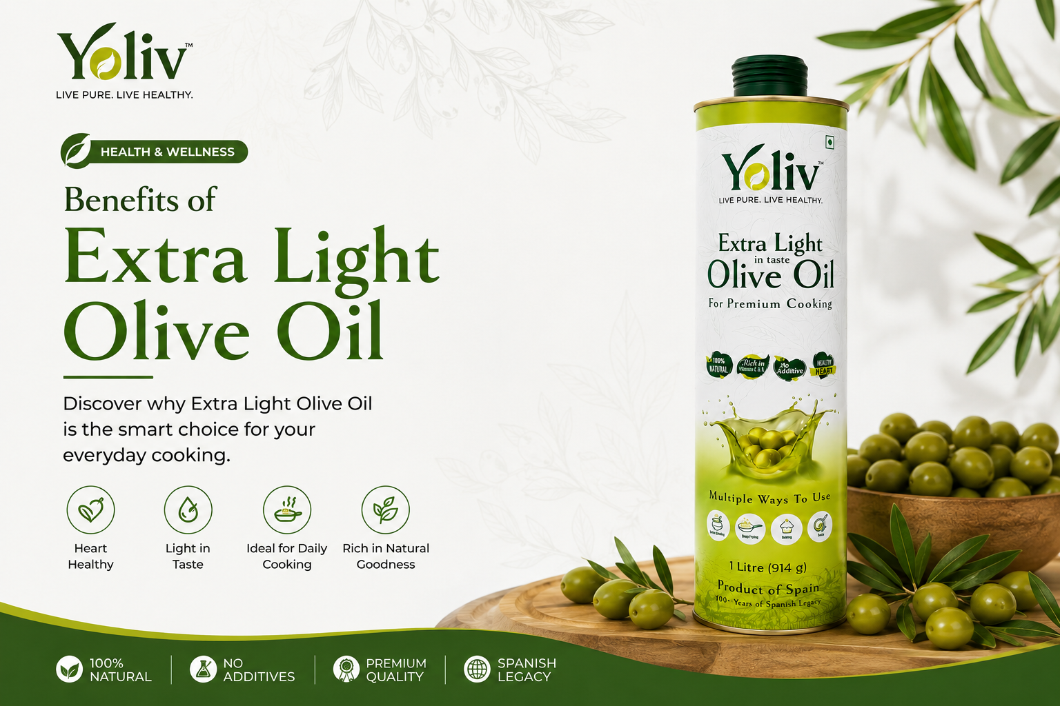 Benefits of Extra Light Olive Oil for Indian Cooking