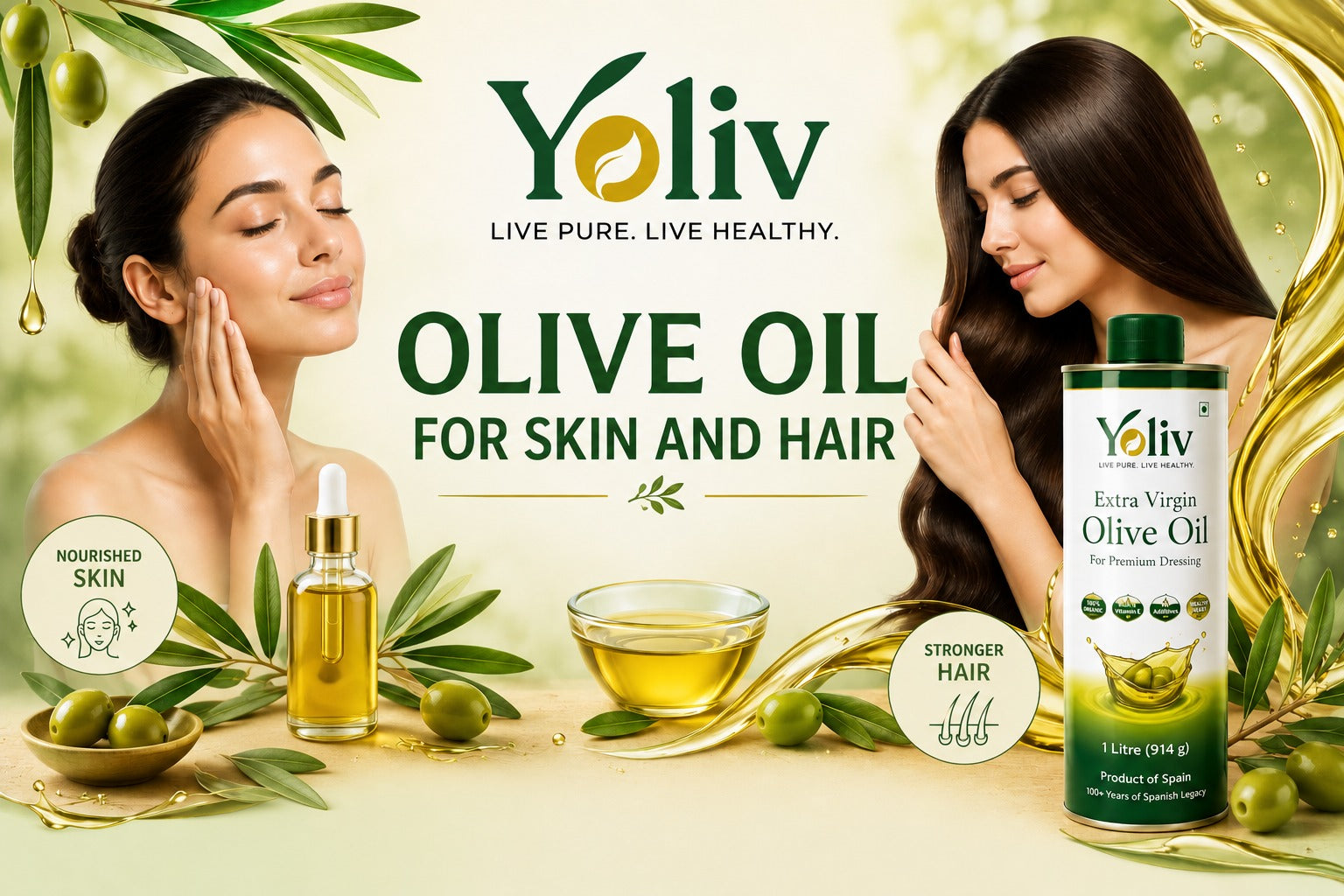 Olive Oil for Skin and Hair: Benefits and Uses