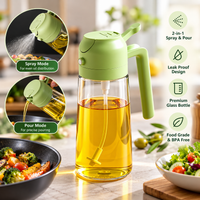 Yoliv Cooking Oil Dispenser & Mist Spray Glass Bottle - 500 ML
