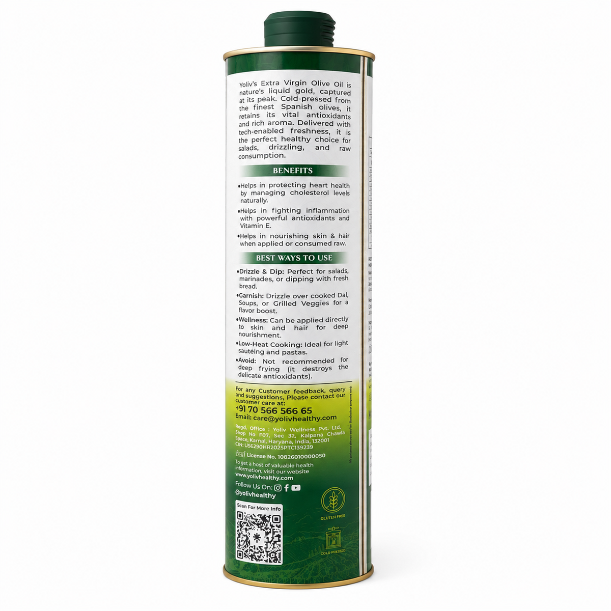 Yoliv Extra Virgin Olive Oil 1 Litre