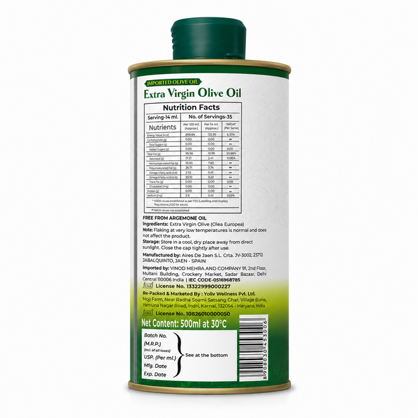 Yoliv Extra Virgin Olive Oil 500 ML