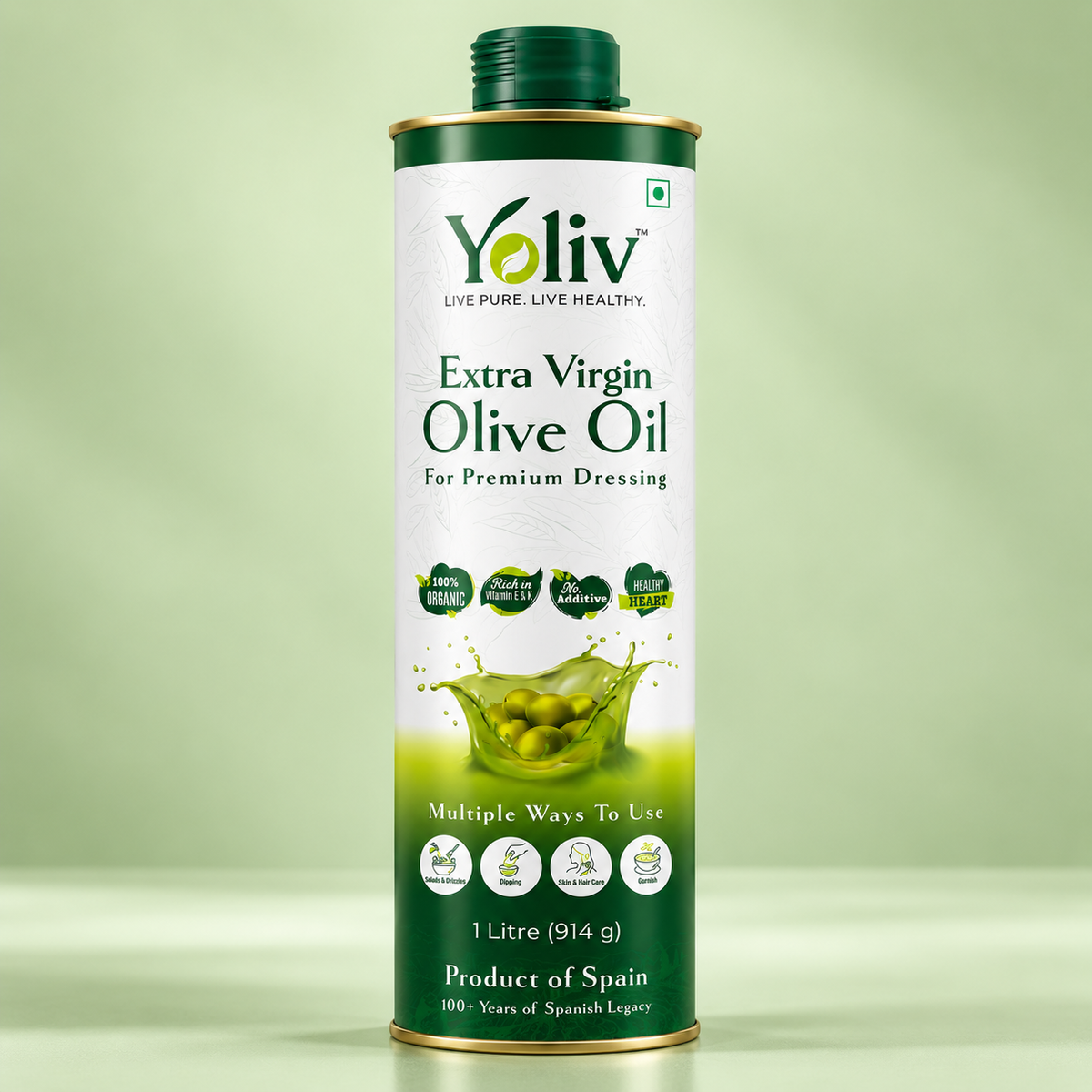 Yoliv Olive Oil "The Duo Pack" Extra Virgin & Extra Light
