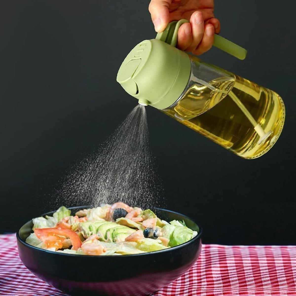 Yoliv Cooking Oil Dispenser & Mist Spray Glass Bottle - 500 ML